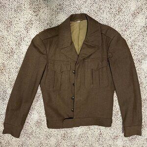 Vintage 1944 Military Ike Jacket Wool - Size 36L